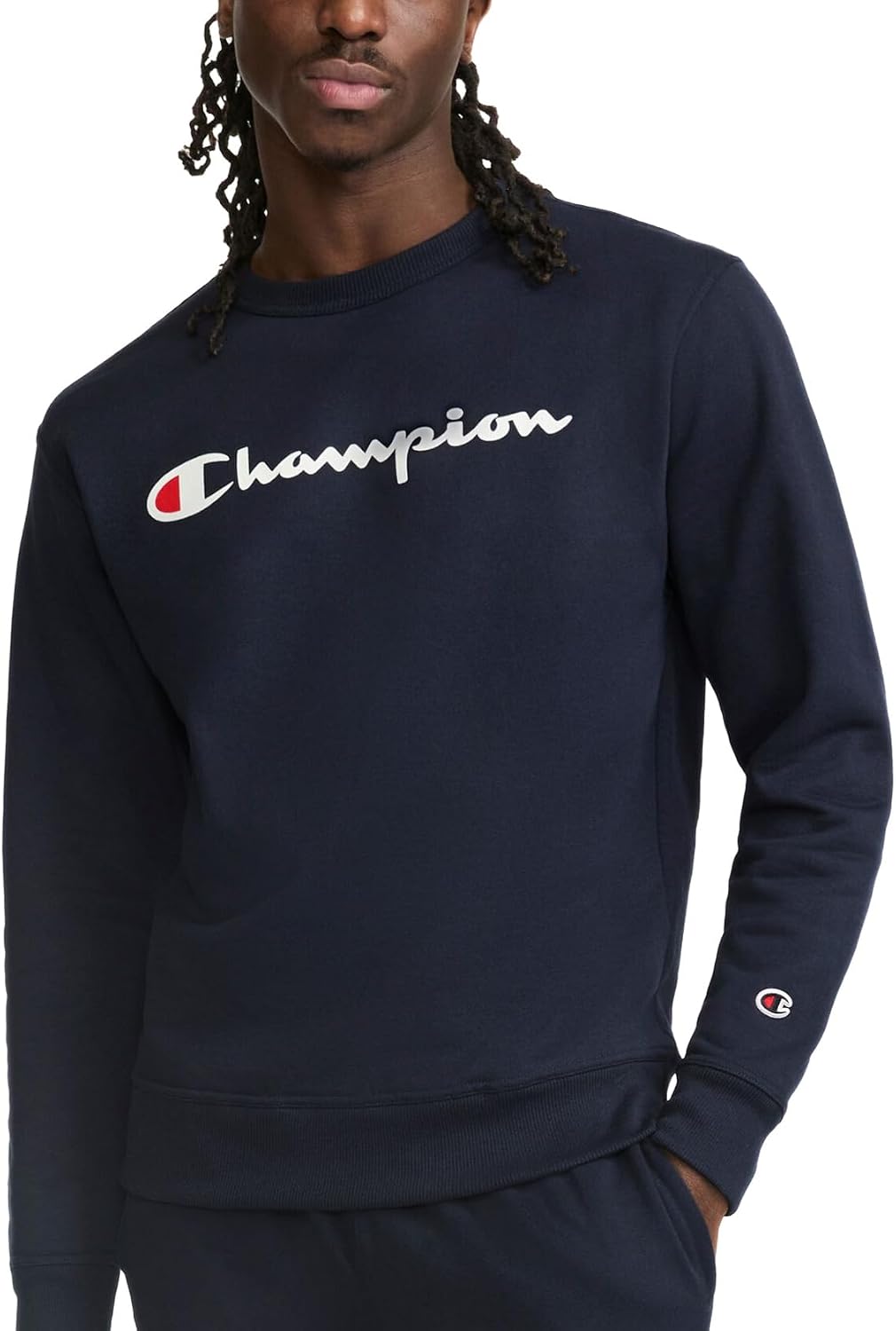 Champion Men's Fleece Crewneck Sweatshirt (Reg. Or Big & Tall)