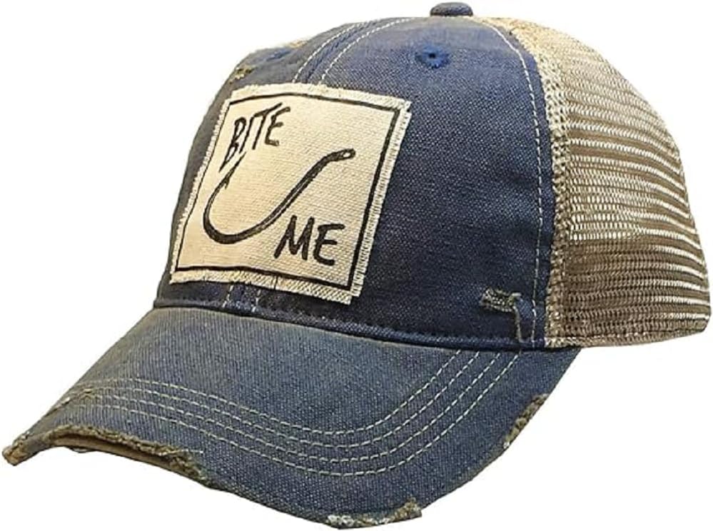 Vintage Life Funny Hats for Women and Girls, Distressed Trucker Baseball Cap with Sayings