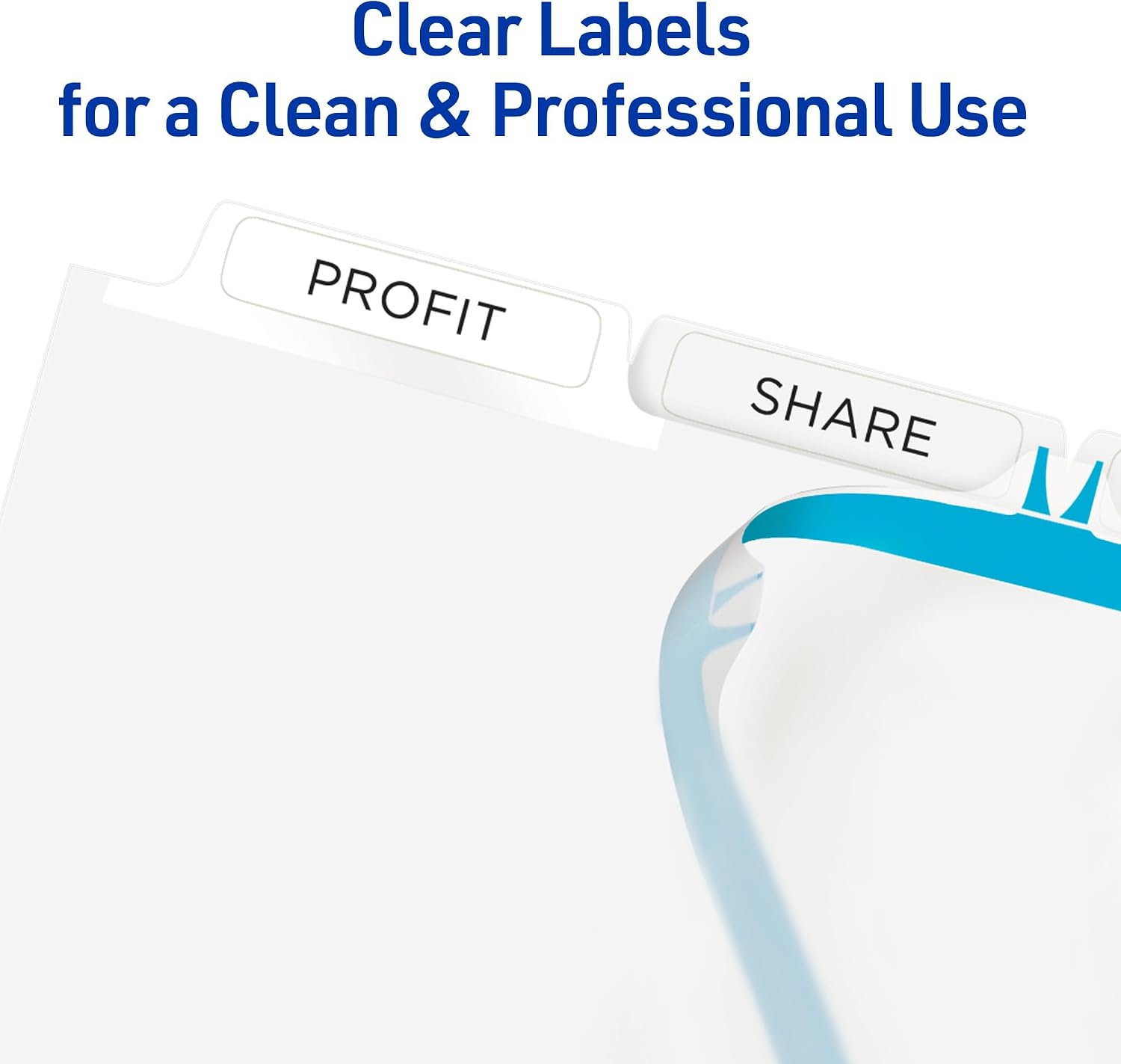Avery® Index Maker® Clear Label Dividers, 5-Tab, Unpunched, 25 Sets