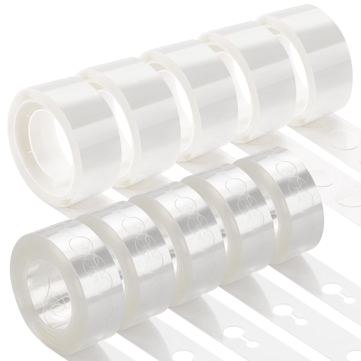 KICNIC Balloon Arch Strip Kit, 82 ft Tape Strips, 500 Glue Point Dots
