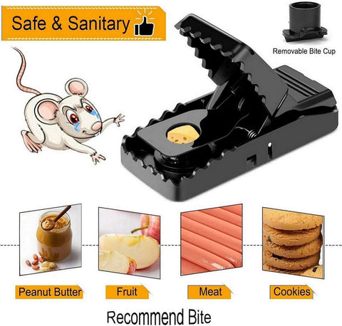 Mouse Trap, 12 Pack Mouse-Traps-Indoor-for-Home Quick Effective Sanitary Safe Mouse Catcher for Family and Pet