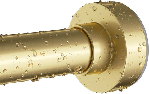 Gold Shower Curtain Rod 34-96 Inch (2.8-8ft) Adjustable Shower Rod
