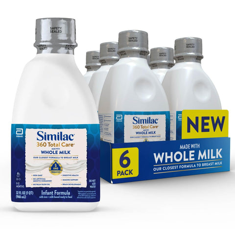 Similac 360 Total Care Made With Whole Milk, Ready-to-Feed Baby Formula