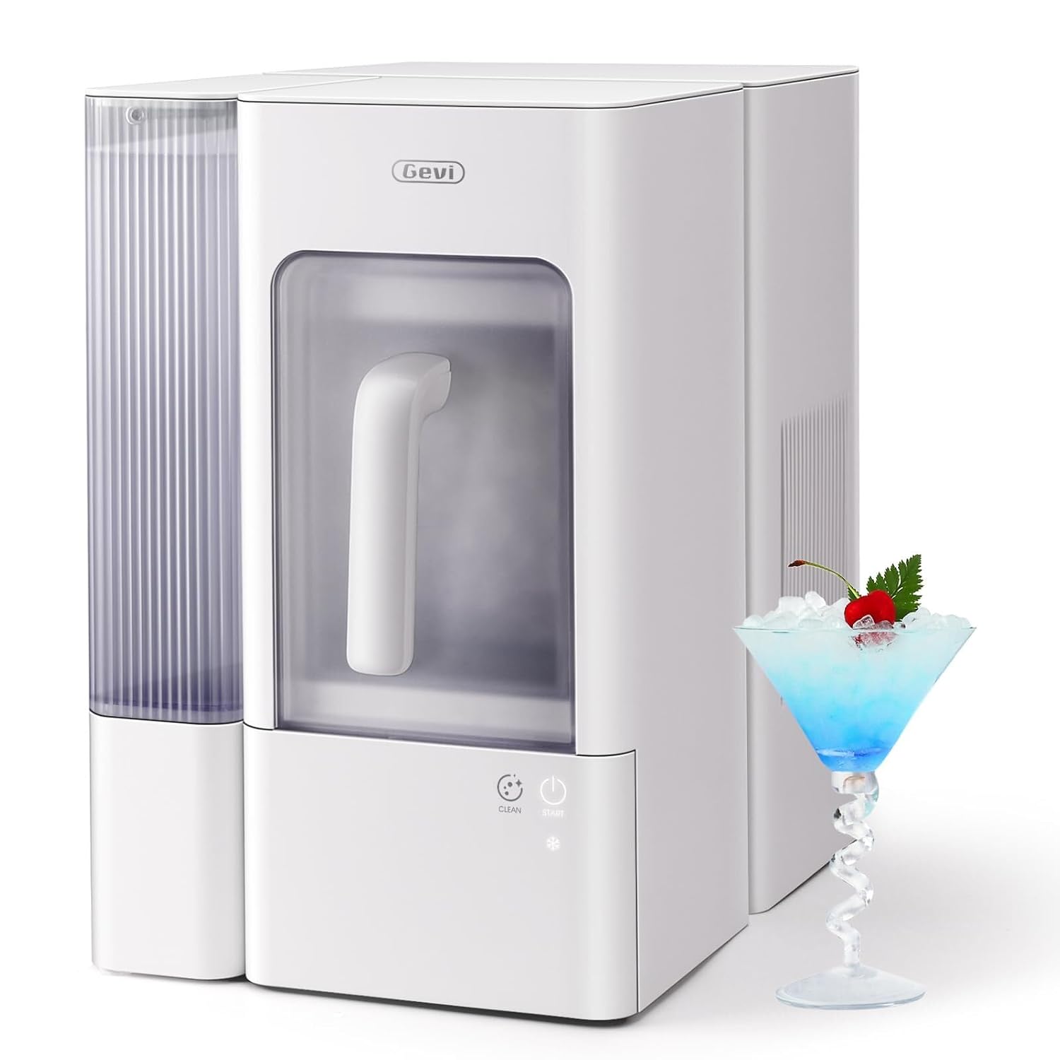 Gevi Adella Nugget Ice Maker with 1 Gallon Side Water Tank,40lbs/Day