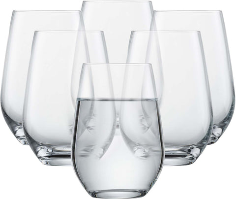 SCHOTT ZWIESEL Forté Universal Tumbler (Set of 6), Versatile Drinking Glasses, Dishwasher-Safe Tritan Crystal Glasses, Made in Germany (19 Ounce)