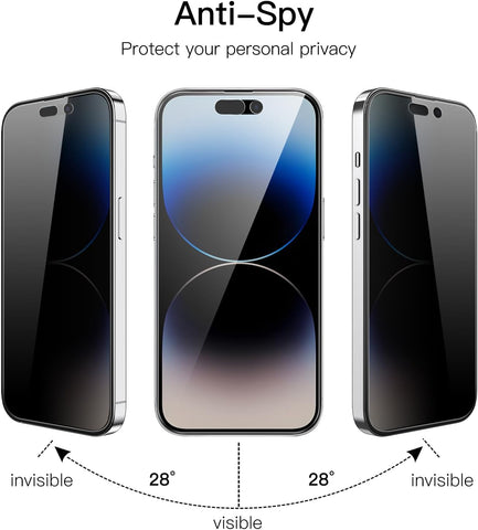JETech Privacy Screen Protector for iPhone 14 Pro, 2-Pack