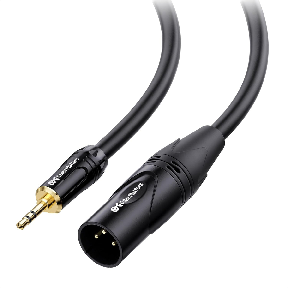 Cable Matters 3.5mm to XLR Cable, Male to Male, 15ft