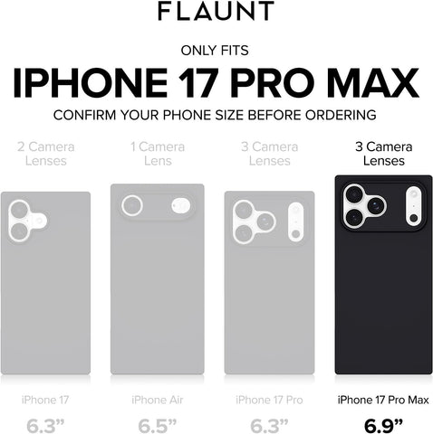 Flaunt Official Square iPhone 17 Pro Max Case - Opal Shell