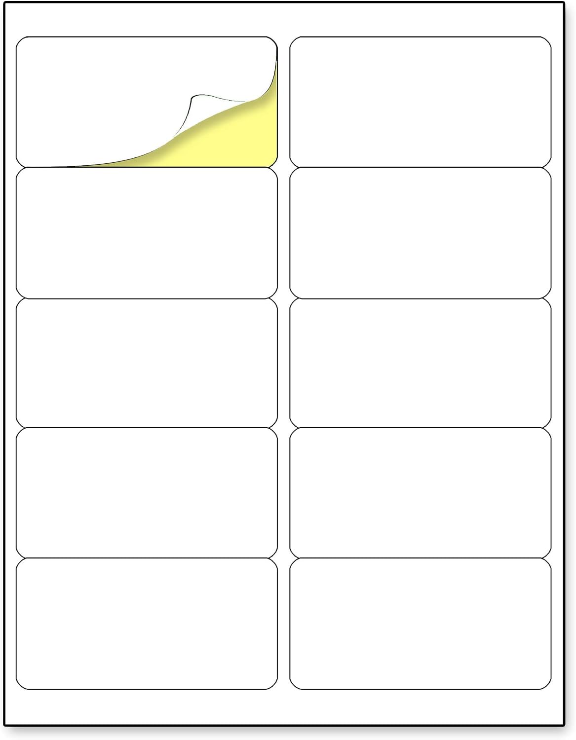 2" x 4" Labels for Printer, Printable Mailing Address Stickers - 300 Pieces