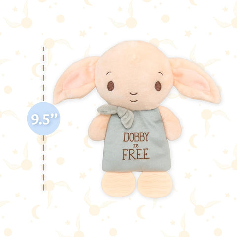 Kids Preferred Harry Potter Dobby Teether Plush Toy Crinkle Cloth for Newborn Baby Boys and Girls 10 inches