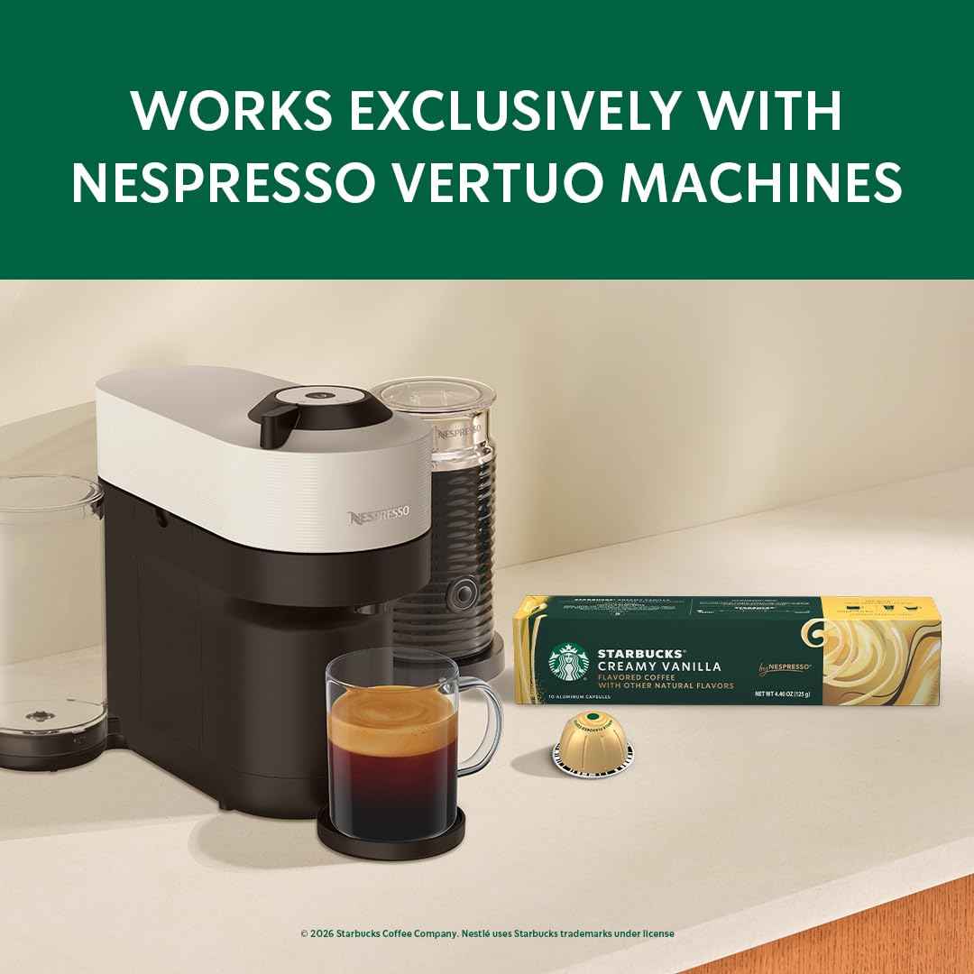 Starbucks by Nespresso Vertuo, Vanilla Flavored Coffee, 30-count