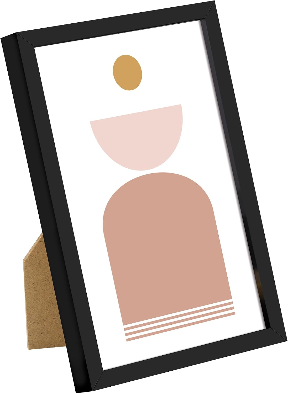upsimples 4x6 Picture Frame Glass, Thin Border, Black Photo Frames, 3 Pack