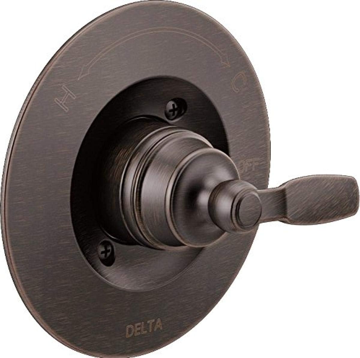 Delta Woodhurst 14 Series Single-Function Valve Trim Kit, Oil Rubbed Bronze Handle Set for Shower Faucet System, Venetian Bronze T14032-RB (Valve Not Included)