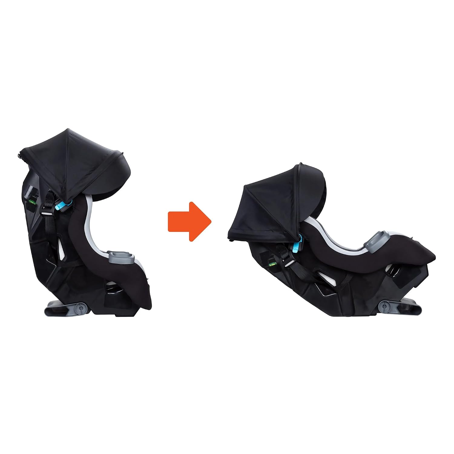 Baby Trend Trooper Plus 3-in-1 Convertible Infant Car Seat, Dash Twilight