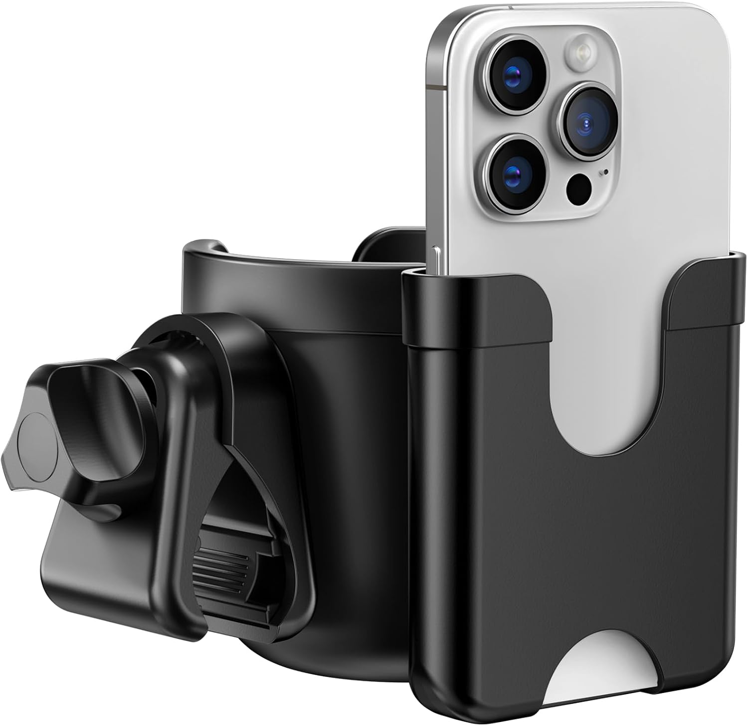 Cup Holder for Walker: Stroller Cup Holder Attachment with Phone Holder