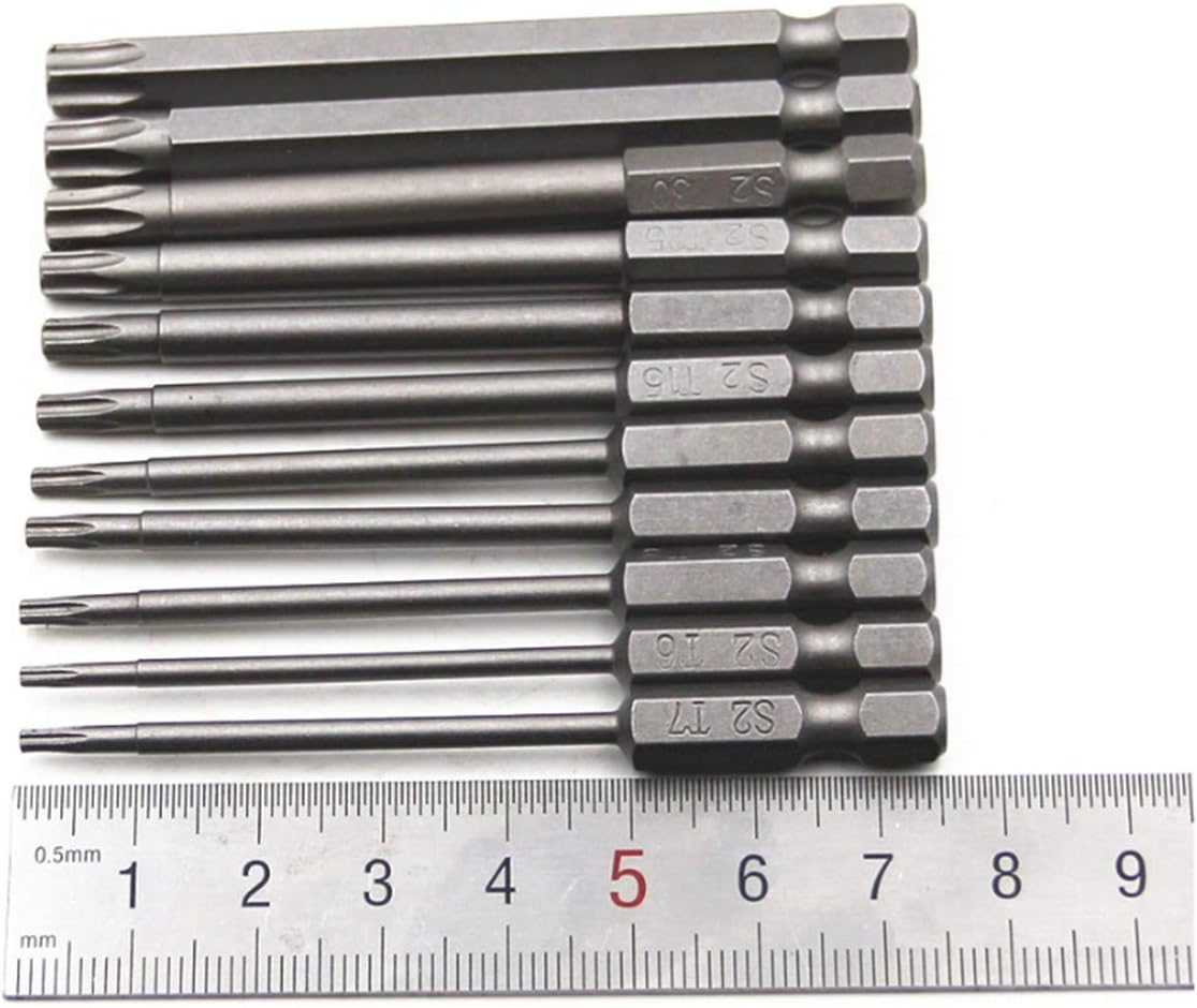 aiyun 11Piece Star Screwdriver Bit Set Shark Vacuum Security (75mm Length)