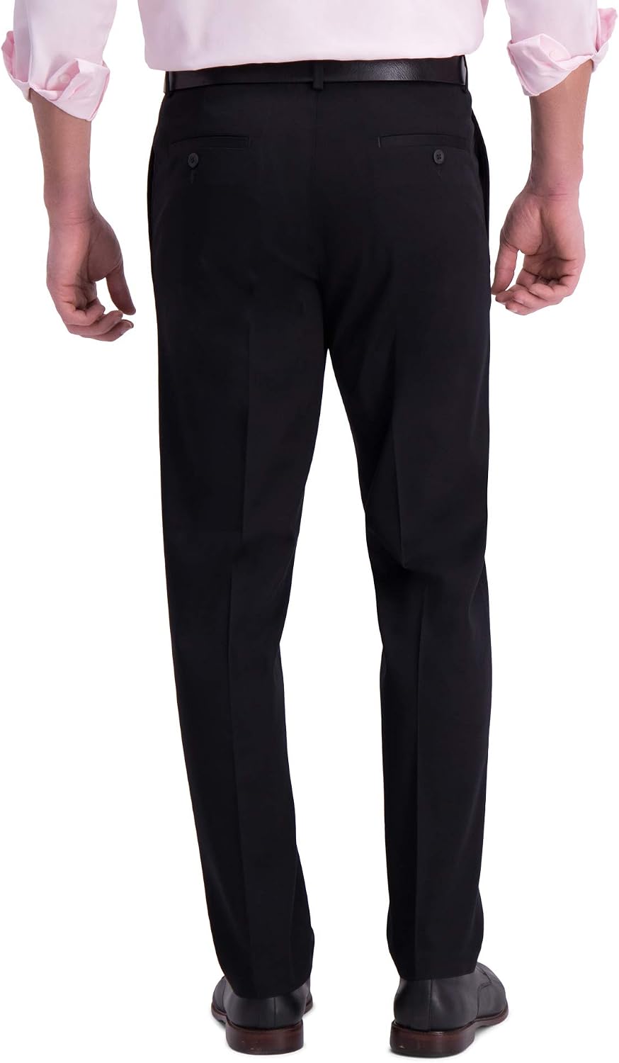 Haggar Men's Iron Free Premium Khaki Straight Fit Flat Front Pants
