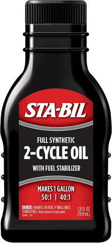 STA-BIL Full Synthetic 2-Cycle Oil, 2.6 oz