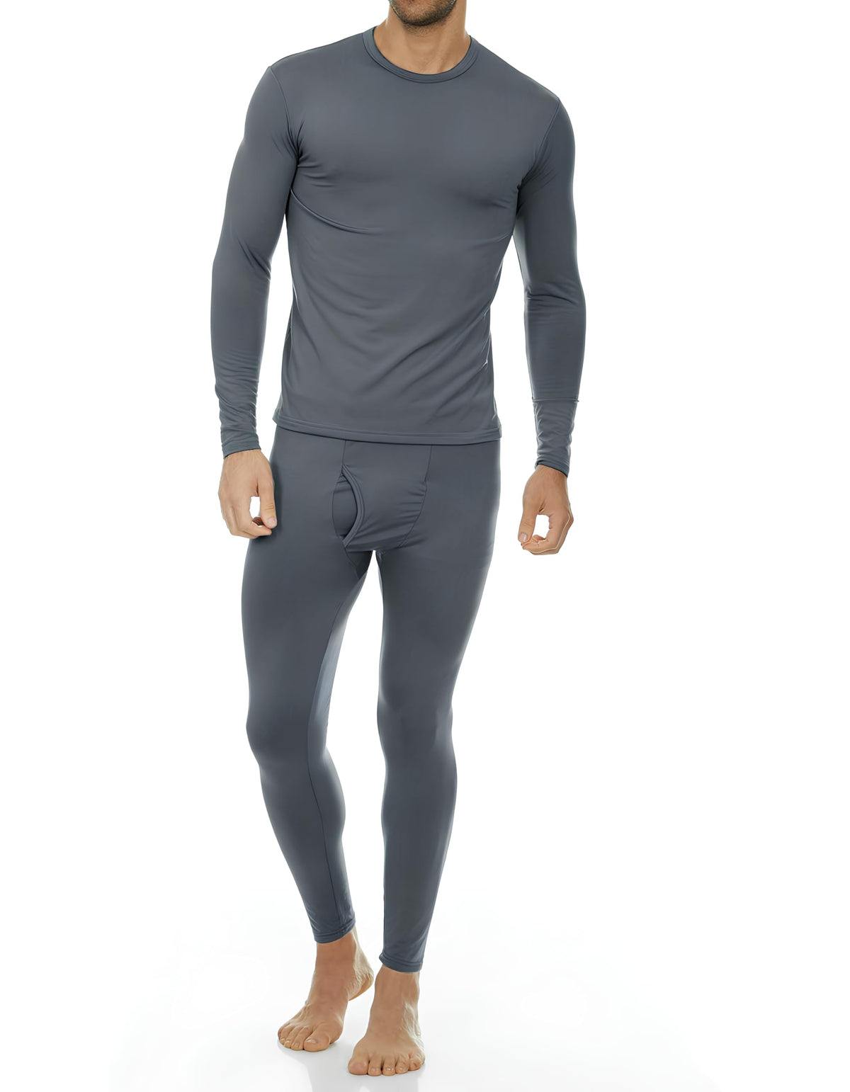 Thermajohn Long Johns Thermal Underwear for Men Fleece Lined Base Layer Set for Cold Weather (2X-Large, Charcoal)