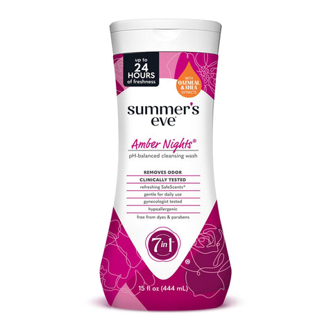 Summer's Eve All-Over Daily Feminine Wash, Amber Nights, 15 Fl Oz