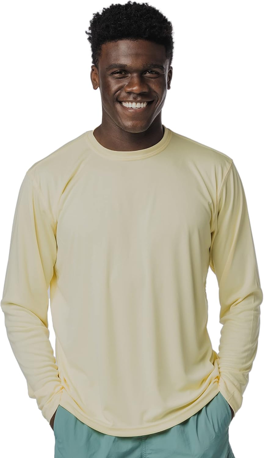 Vapor Apparel Men's Outdoor UPF 50+ Long Sleeve T-Shirt, UV Sun Protection for Fishing, Running, Hiking, Swimming
