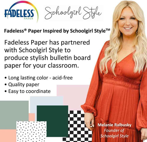 Fadeless Schoolgirl Style Bulletin Board Paper, Vintage Chalkboard, 47.25" x 50', 1 Roll