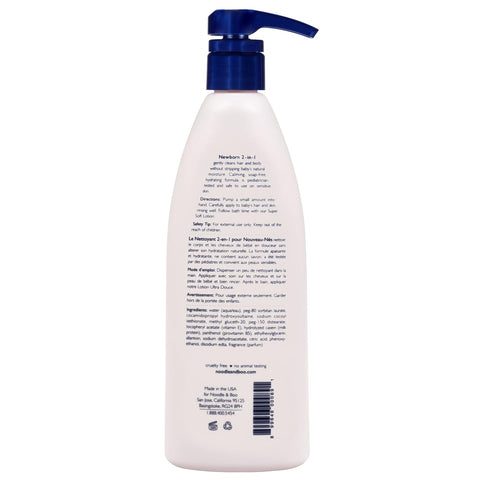 Noodle & Boo Newborn 2-in-1 Baby Shampoo and Body Wash, Tear-Free, Hypoallergenic, Baby Bath Essentials, Moisturizing, pH-Balanced, Vitamin-Enriched, Pediatrician-Tested