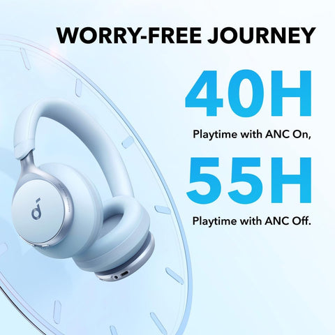 Soundcore Anker Space One ANC Over-Ear Headphones, Voice Reduction