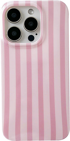 ZTOFERA Cute Vertical Striped Case for iPhone 13 Pro,Pink