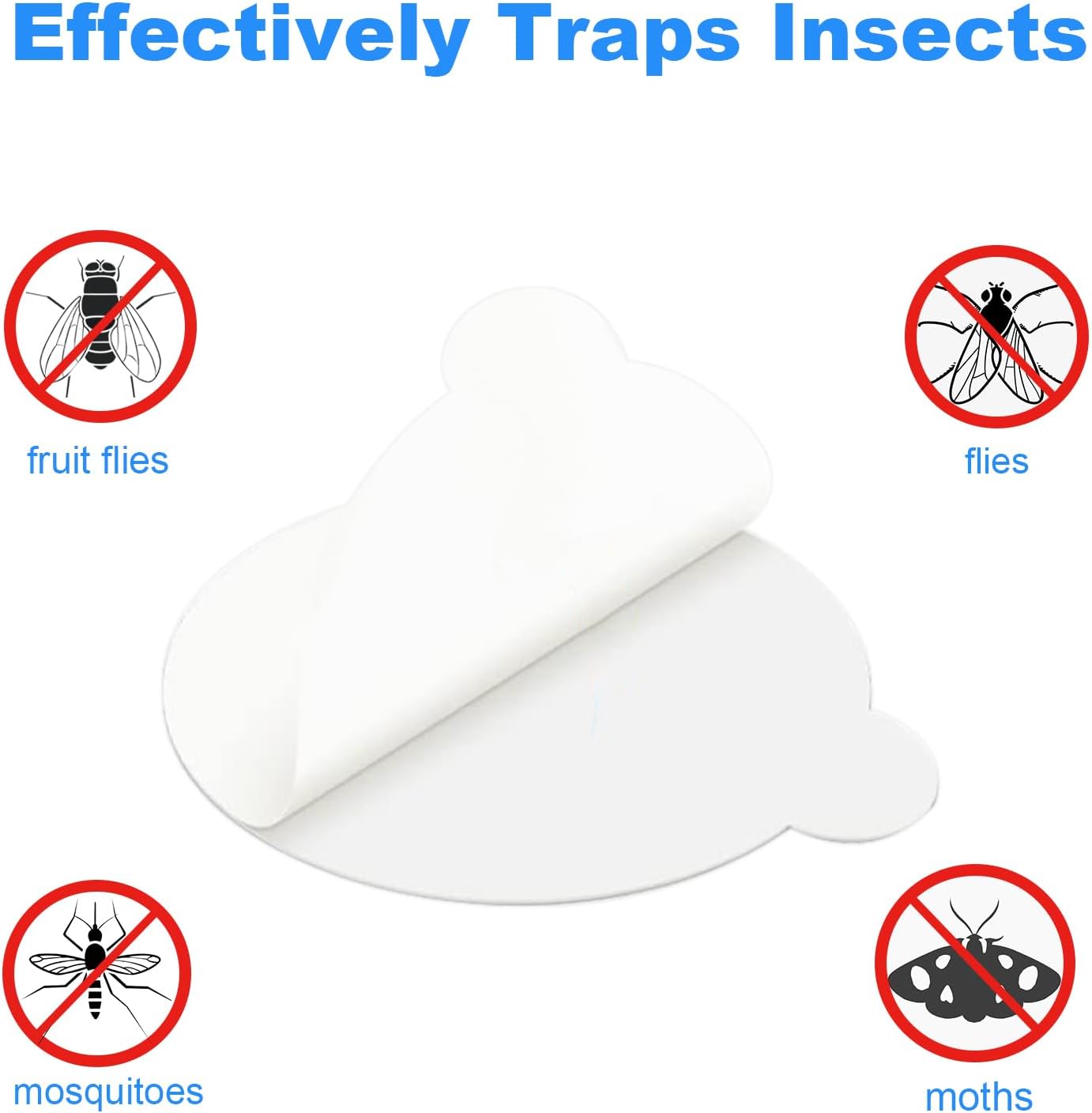 Shootingstar 50 Pack 4.3" Sticky Pads Refills for Katchy Indoor Insect Trap