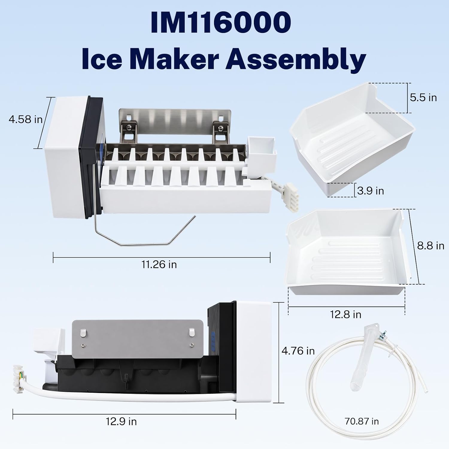 IM116000 Ice Maker Kit for Kenmore Fridge Replacement