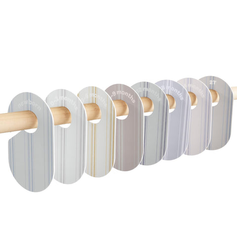 3 Sprouts Baby Closet Dividers, Newborn to 2T, Stripe, 8 Piece Set