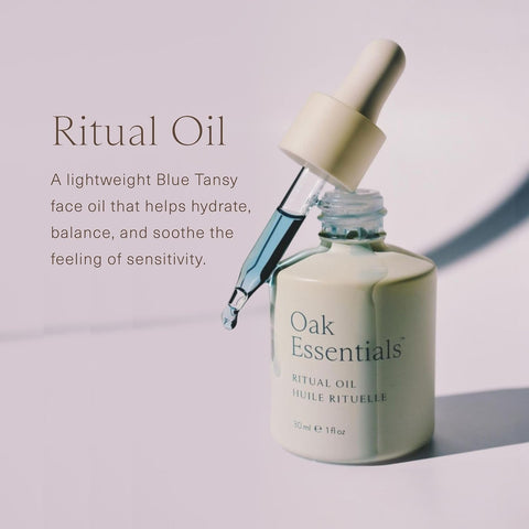 Oak Essentials Ritual Oil, Blue Tansy Hydrating Face Oil, 1 fl oz