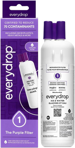 everydrop by Whirlpool Ice & Water Refrigerator Filter 1, Purple, EDR1RXD1