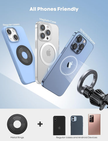 Lamicall for MagSafe Car Mount Vent 20 Super Magnets Accessories for iPhone