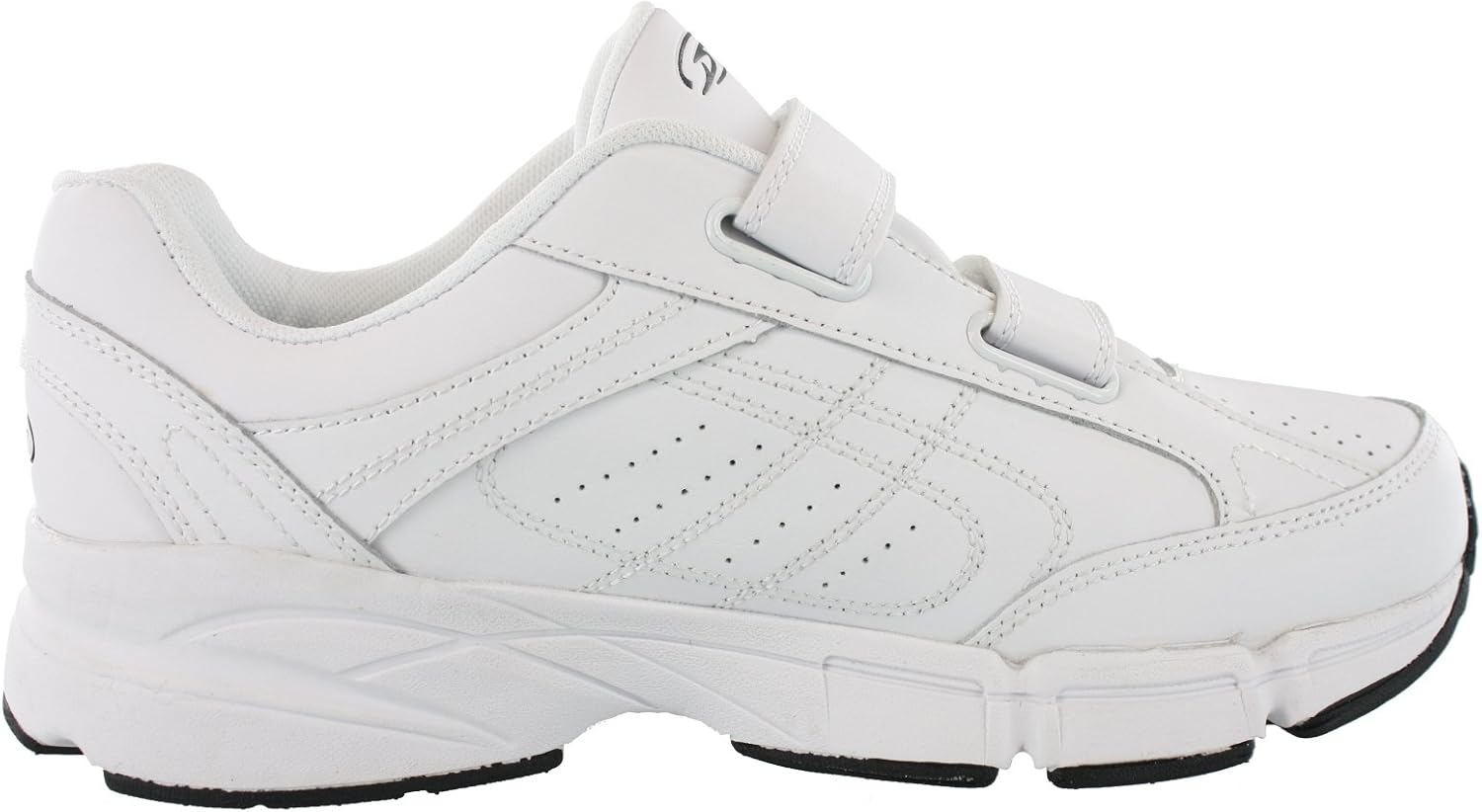 Dr.Scholls Mens Omega Light Weight Dual Strap Sneaker wide width (9 2E US, White)