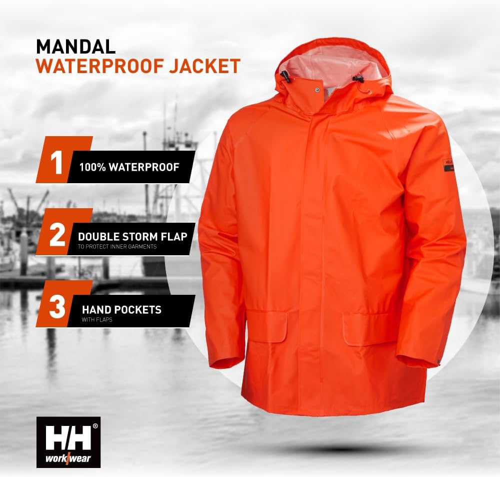Helly Hansen Mandal PVC Rain Jacket for Men