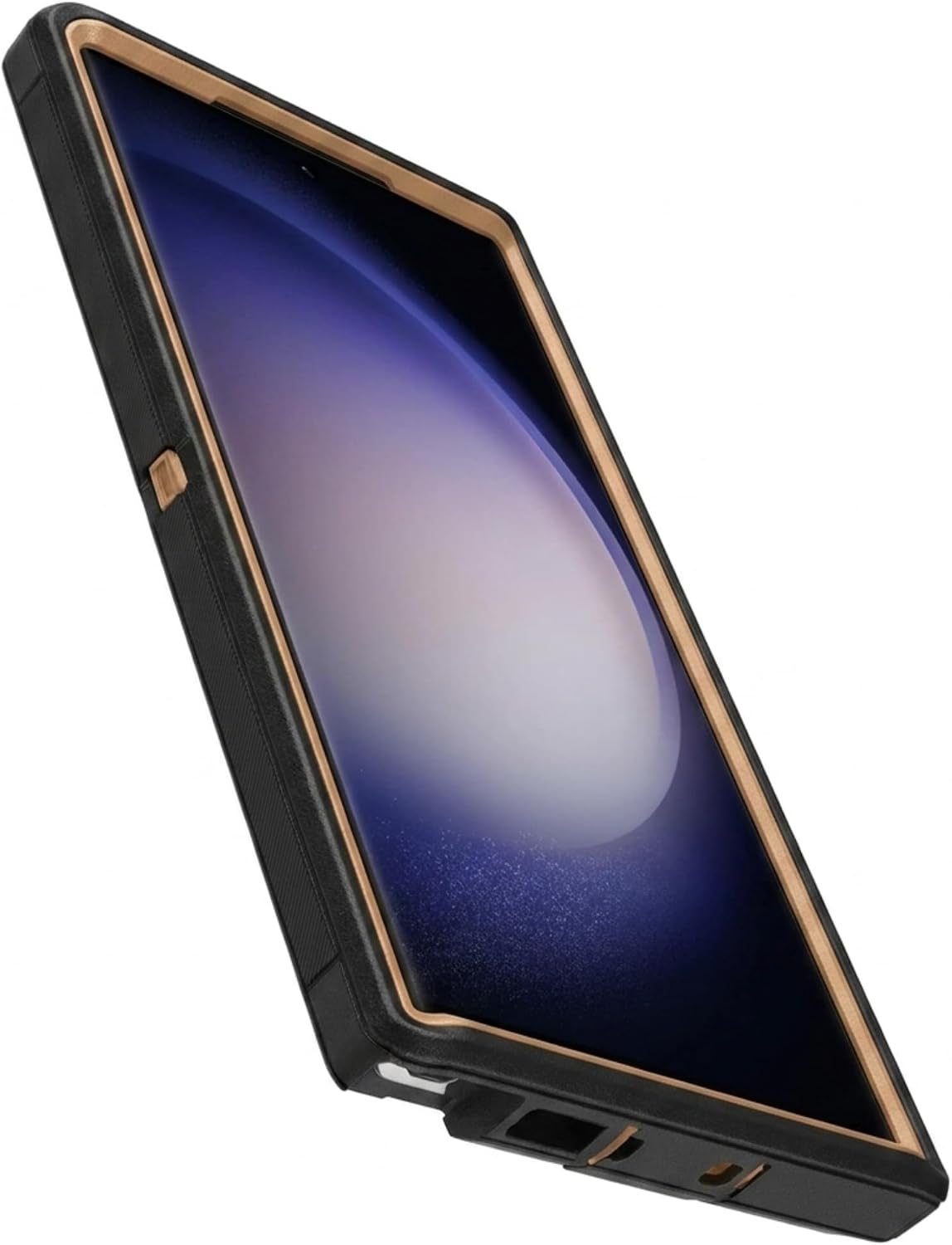 OtterBox Galaxy S23 Ultra (Only) - Defender Series Case - Moonshadow Black (Black & Brown) - Case Only - Rugged & Durable - with Port Protection - Non-Retail Packaging