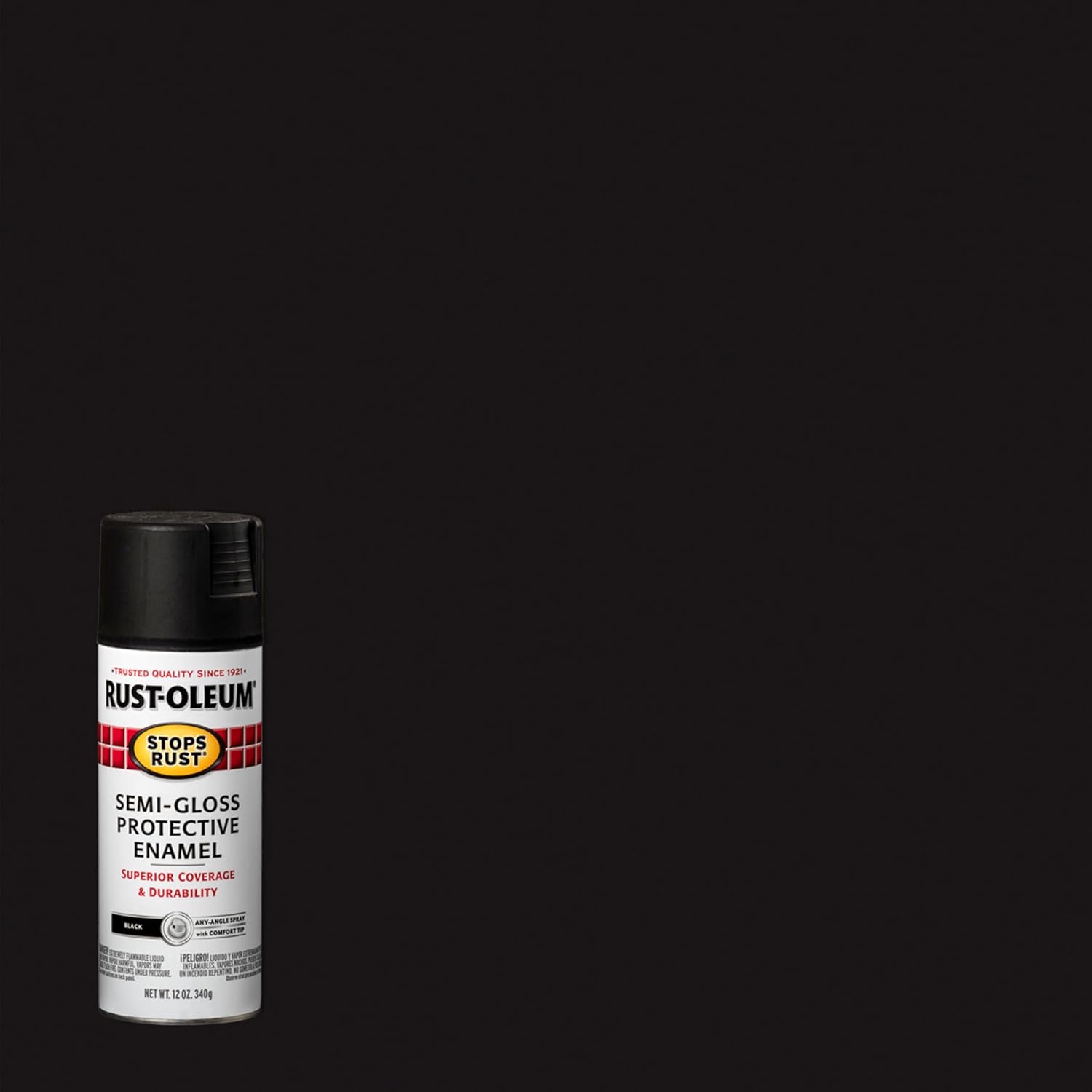Rust-Oleum Stops Rust Spray Paint, Semi-Gloss Black