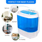 ZenStyle Portable Washer Compact Twin Tub 9.9 LB Mini Top Load Washing Machine Washer/Spinner w/ 6.57 FT Inlet Hose