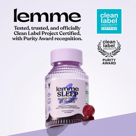 Lemme Sleep Gummies with 5mg Melatonin, 30-Day Supply