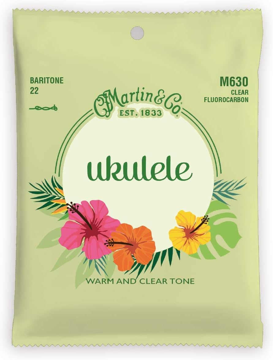Martin Ukulele Strings M630, Baritone-Gauge Fluorocarbon Ukulele Strings