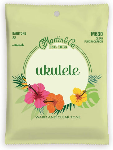 Martin Ukulele Strings M630, Baritone-Gauge Fluorocarbon Ukulele Strings