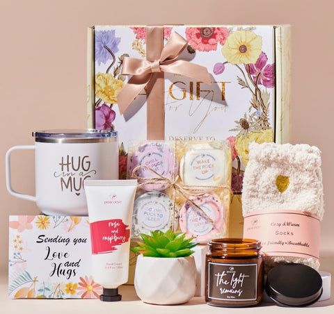Care Package for Women Spa Gifts Baskets Christmas Gifts for Women Self Care for Best Friends Mom Grandma Wife Feel Better Gifts Thinking of You Stress Relief Get Well Soon Gift for Women Holiday Gift