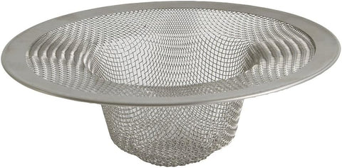 Evriholder Mesh Sink Drain Catcher, Secure Fit Strainer Prevents Clogging from Food and Hair, Stainless Steel, Ideal for Kitchen, Laundry and Disposals, 4.5-Inch, 2 Pack