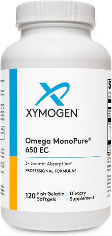 XYMOGEN Omega MonoPure 650 EC, 120 Softgels