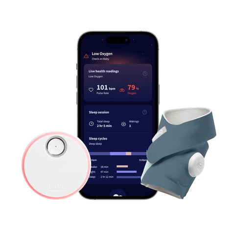 Owlet Dream Sock Smart Baby Monitor, Better Sleep for Baby & You