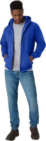 Hanes Men's Zip-up Hoodie, Ecosmart Fleece Full-zip Hoodie for Men, Hooded Sweatshirt