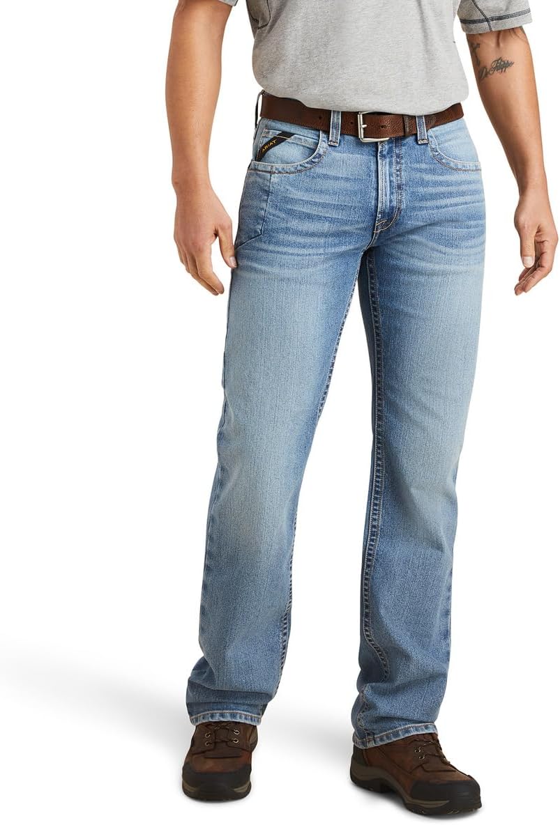 ARIAT Work Rebar M4 Low Rise Bootcut Jeans in Bodie