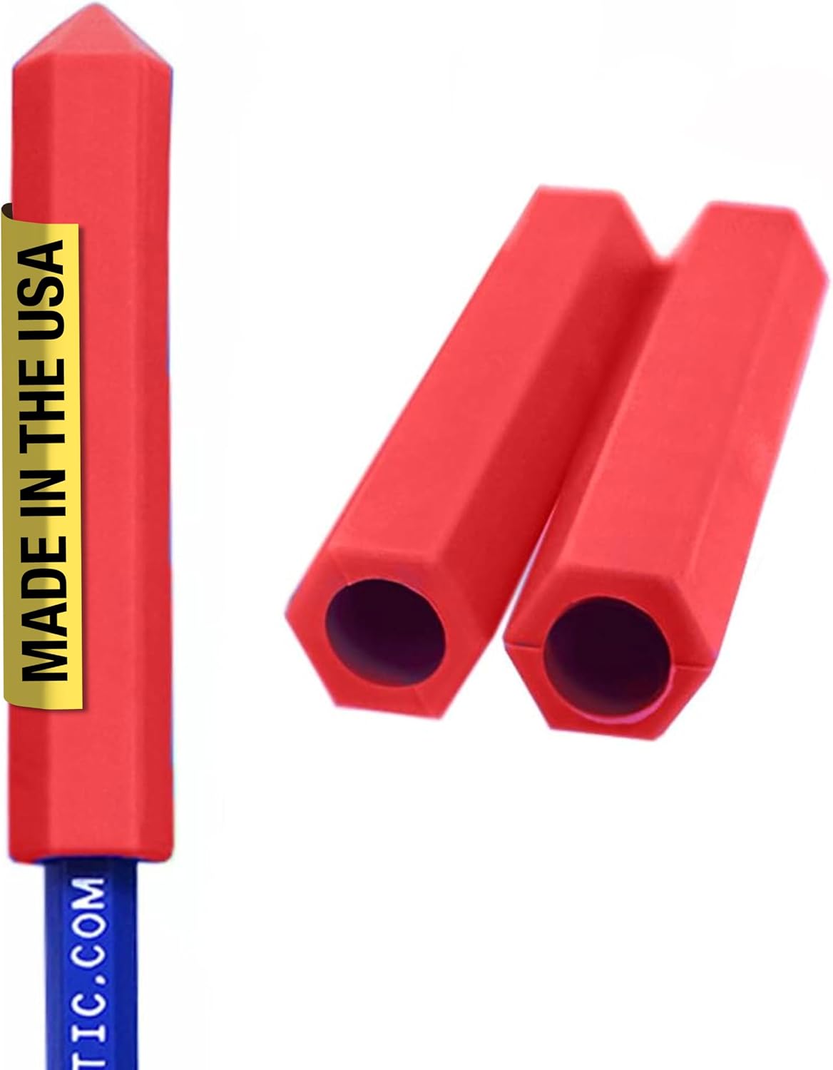 ARK Krypto-Bite Chewable Pencil Topper, Standard, Softest, Red, 3-Pack